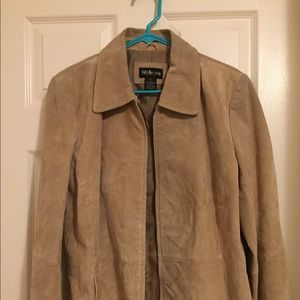 Style & Co. Tan Leather Jacket size XL